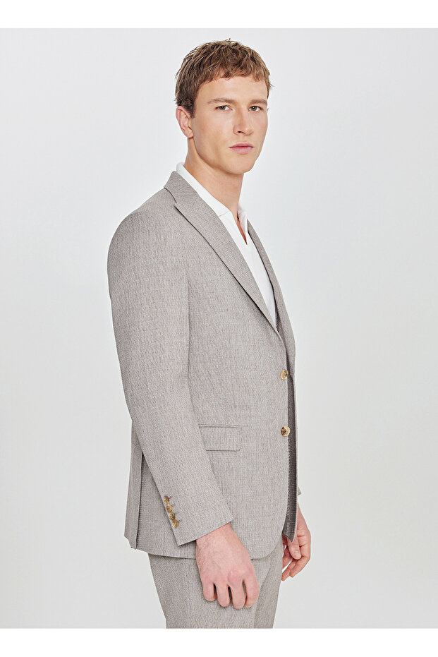 Light Brown Men's Slim Fit Suit Ace030262233