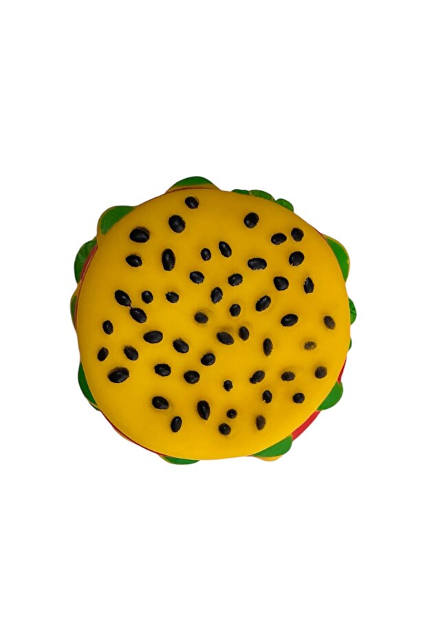Plastic Hamburger Dog Toy