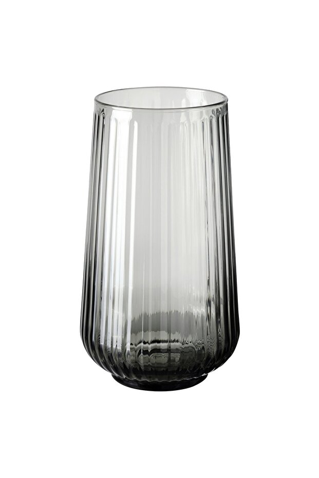 GRADVIS Vase, grey, 19 cm