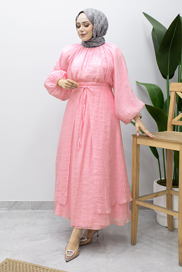 Lavin Seyyar Skirt Suit Tsd260242 Pink