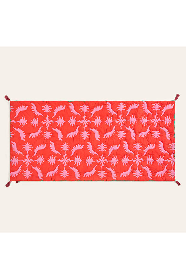 Okhla Red - Pink Sofa Mat