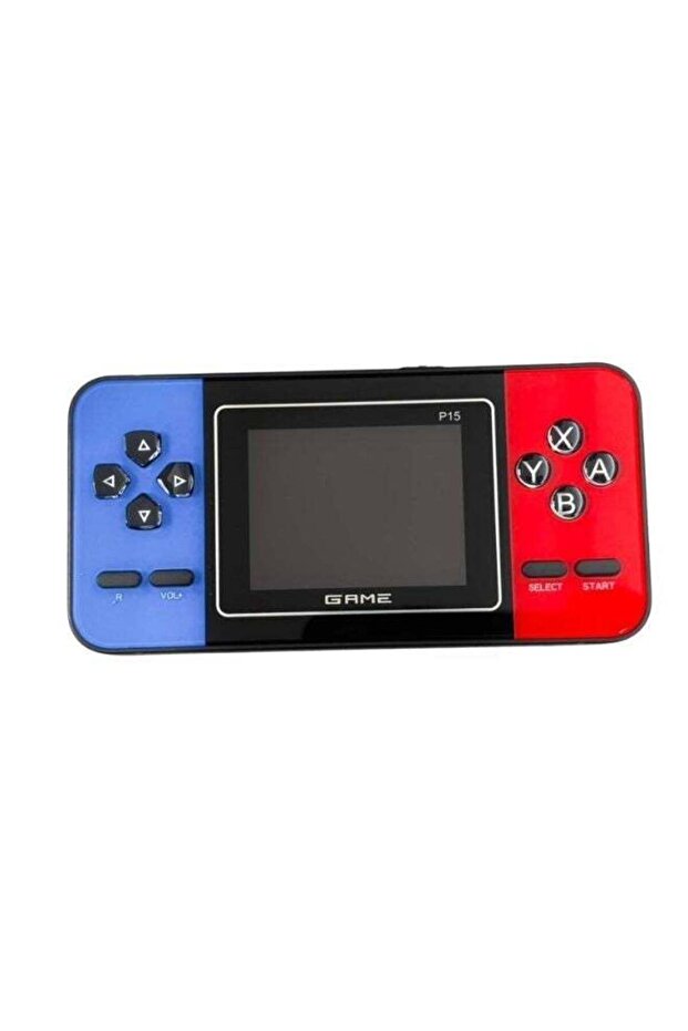 P15 Handheld Retro Video Game Console – Portable Gaming Device with Built-in Classic Games, LCD Screen & Rechargeable Battery for Kids & Adults