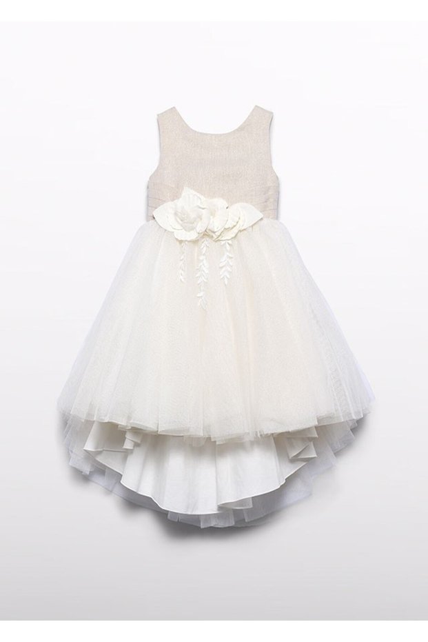 5032 Abel&Lula Girls' Short Front Long Back Evening Party Dress