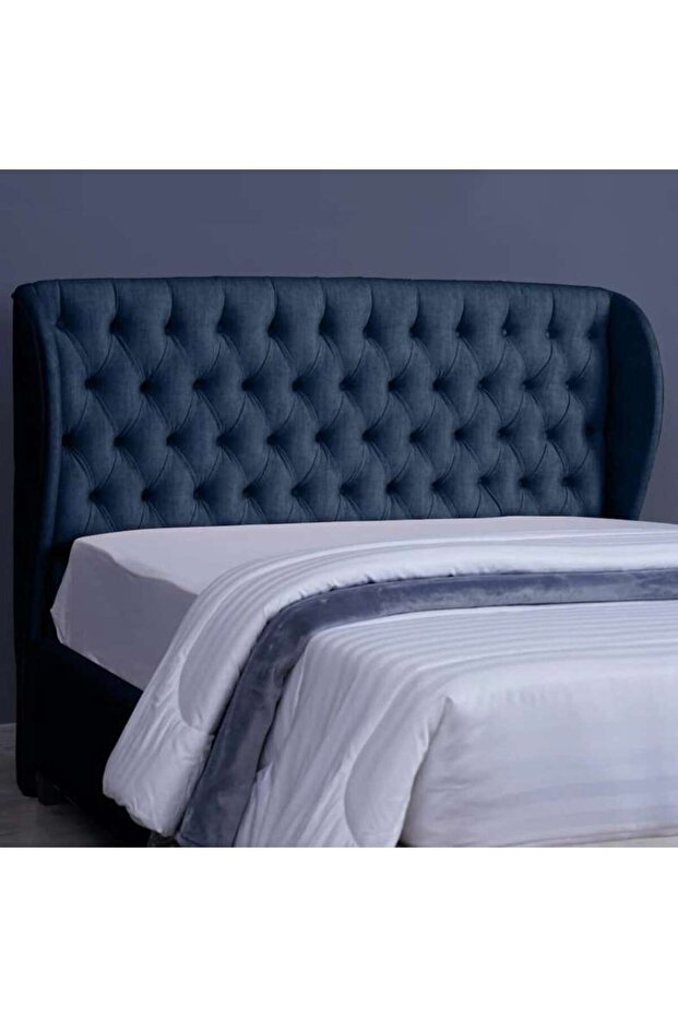 PLUTO HEADBOARD CHANEL NAVY BLUE L-140 : H-125 CM