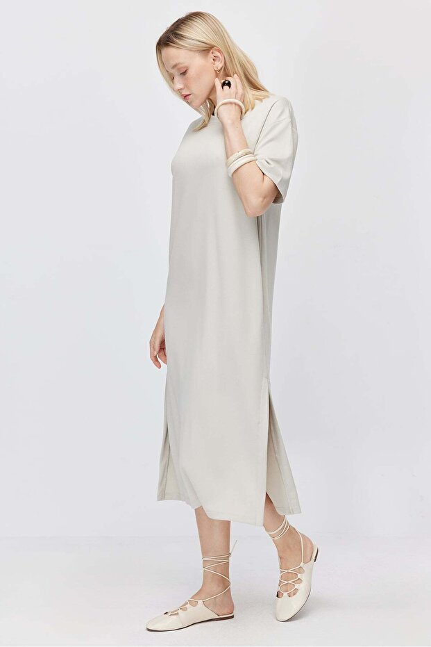 Women's Off-Shoulder Slit Dress