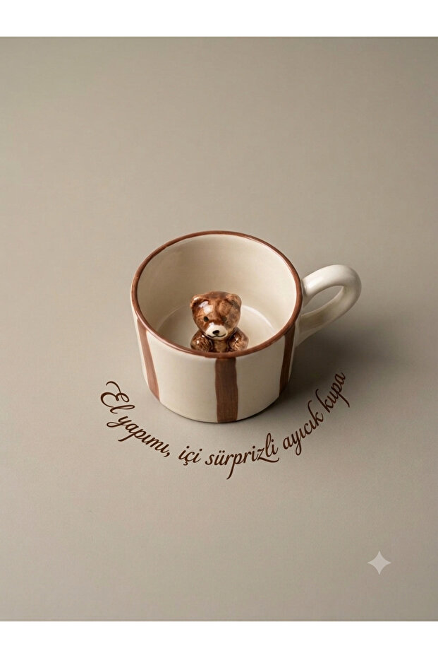 Handmade Ceramic Teddy Bear Mug | Figured Inside