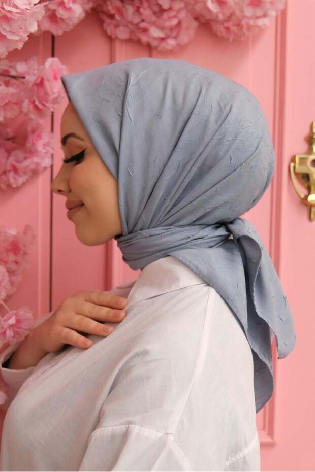 وشاح بامبو كراش - رمادي فاتح