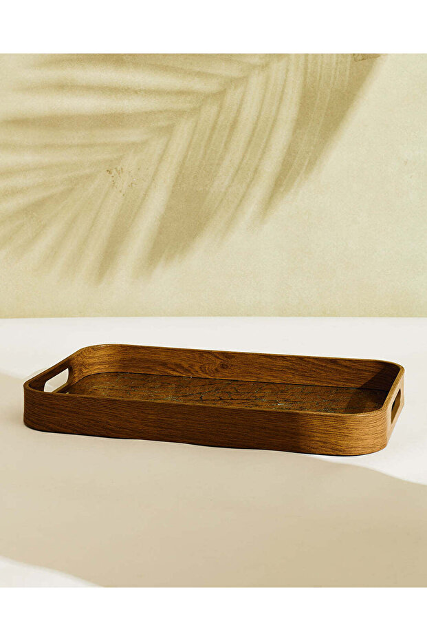 Brown Textured Serving Tray - 2