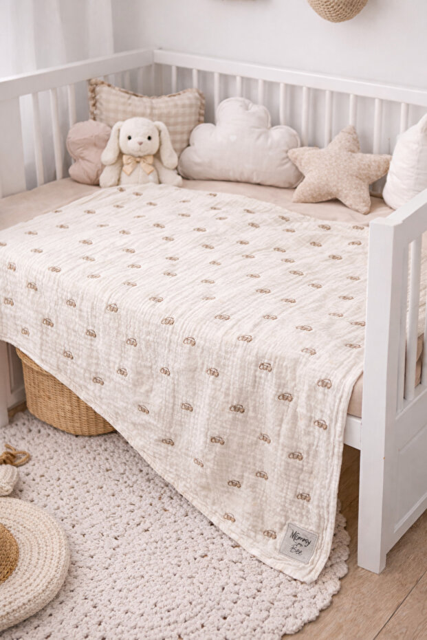 Jakar Woven Muslin Blanket 110*110 Brown