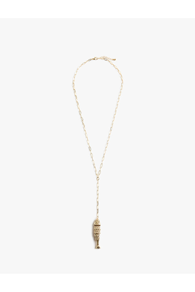 Fish Charm Chain Y Necklace