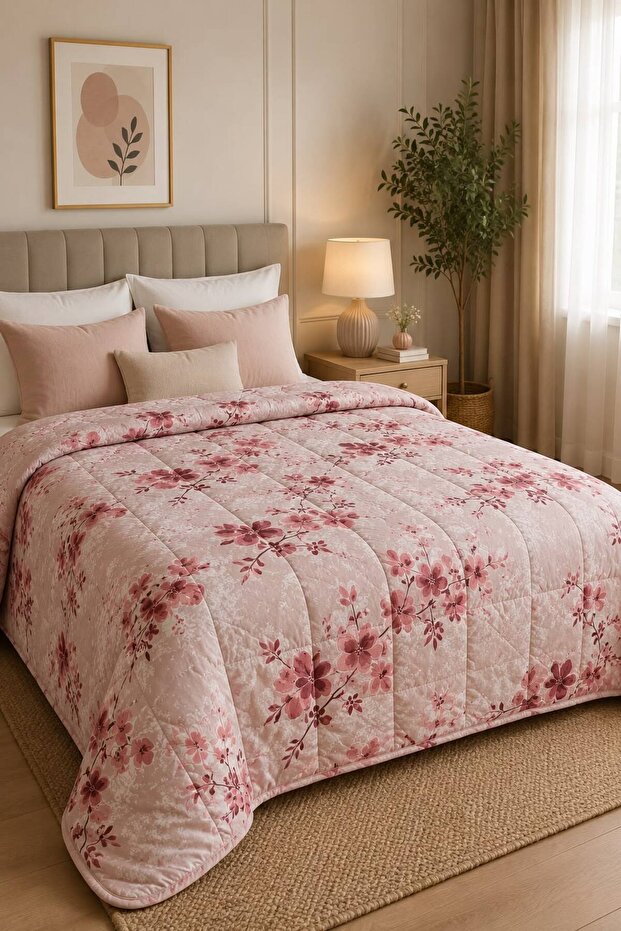 Cotton Double Multi-Purpose Quilted Bedspread 190X215 cm