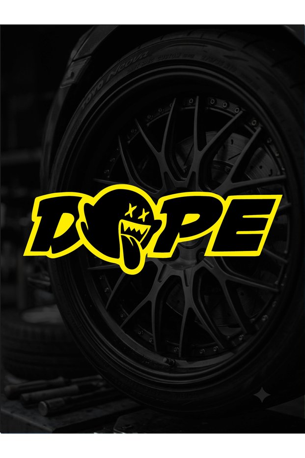 Dope Ghost Sticker Motorcycle Sticker Helmet Sticker Auto Sticker Jdm Sticker Paste 15 cm