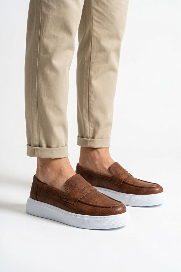 Zrc421- High Quality Casual Laceless Men's Loafer Taba