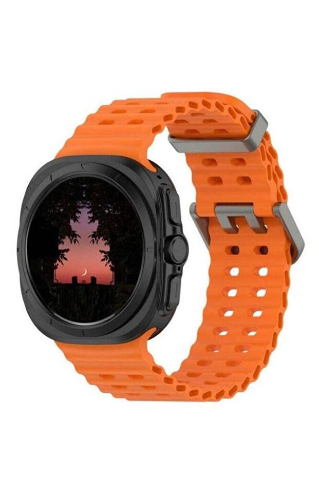 Soft Silicone Adjustable Replacement Strap for 47mm Galaxy Watch 7 Ultra | Durable Sport Bracelet