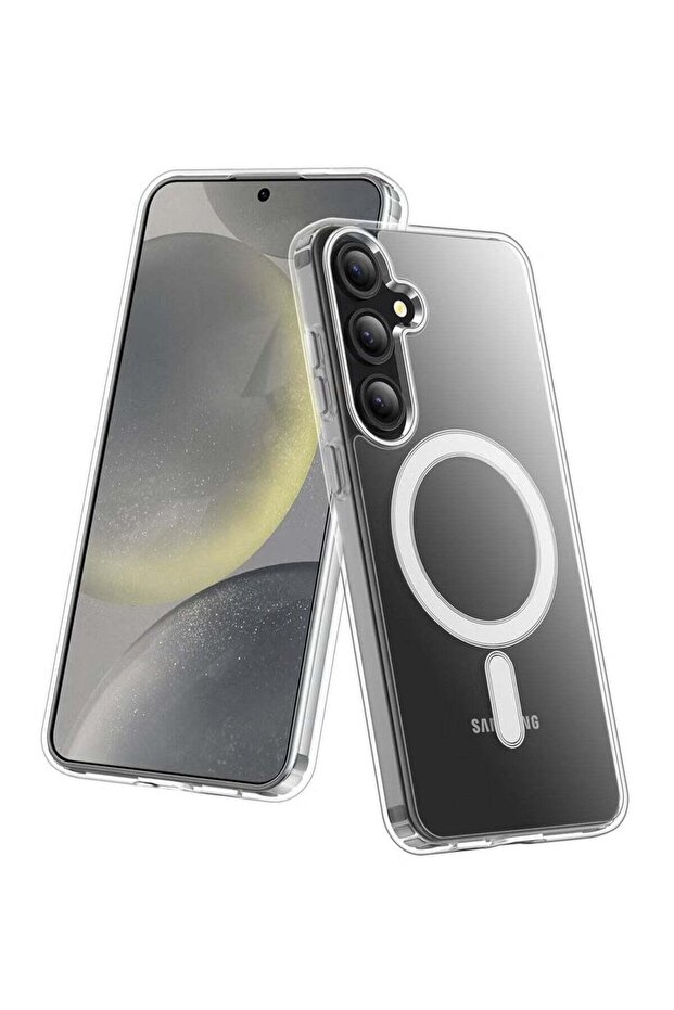 Samsung Galaxy S24 Plus Clear Case – Wireless Charging Compatible, Non-Yellowing Transparent Design
