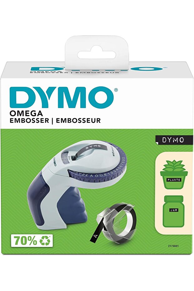 أداة نقش الملصقات من edl shop Dymo Omega، أداة نقش مريحة مع نظام نقر دوار ذكي edl