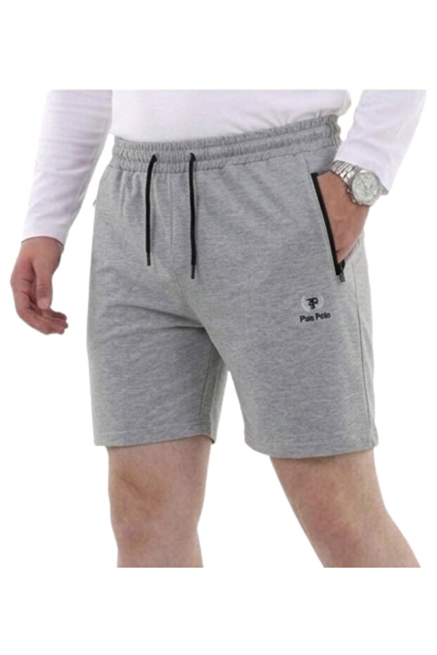 Men's Large Size Flat Lycra Combed Cotton Shorts, Suitable for Sizes up to 150 Kilograms, Gray