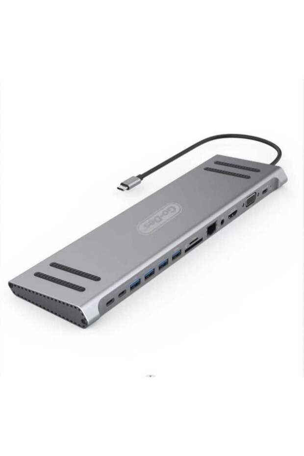14 In 1 C Multi function Docking Station Laptop Base USB C Hub Good Product 4U Micro SD Card Reader for MacBook Pro Air iPad Samsung Galaxy