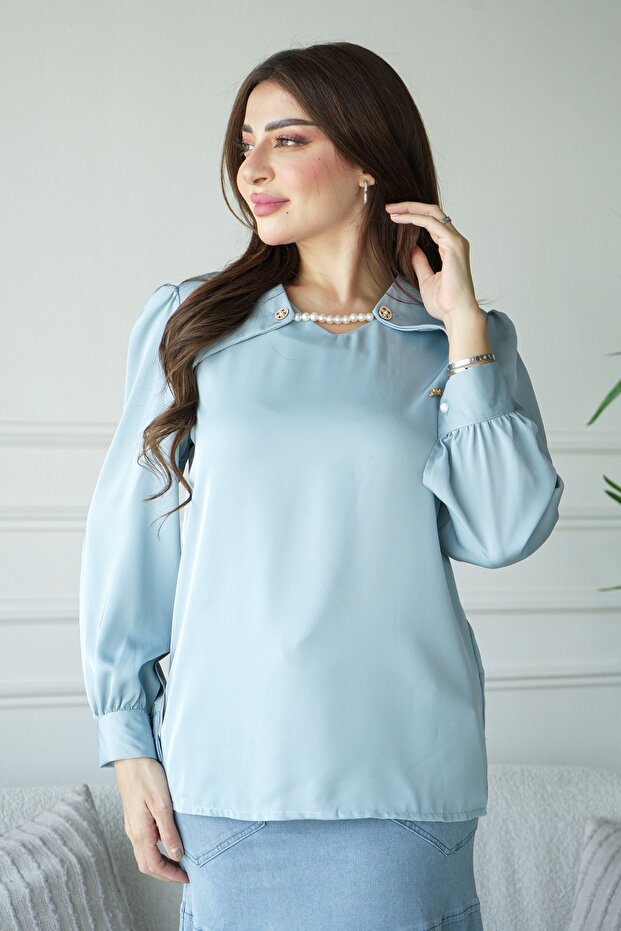Neck Accessory Blouse