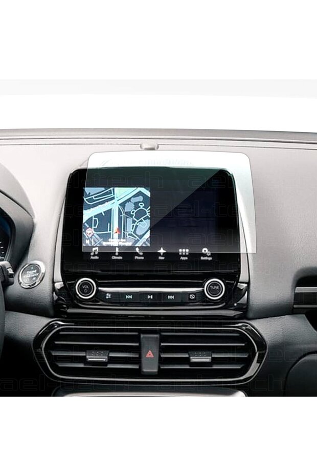 واقي شاشة نانو 9H متوافق مع نظام الملاحة مقاس 8 بوصات من Ford EcoSport