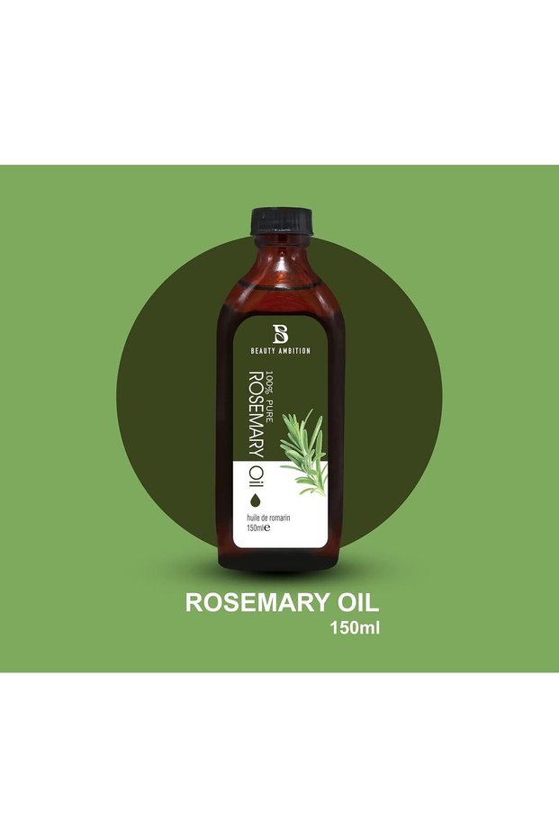 Rosemary Oil for Dry, Damaged Hair and Skin Care Oil Essential Oils Pure, Organic, Natural, Undiluted - 150 Ml