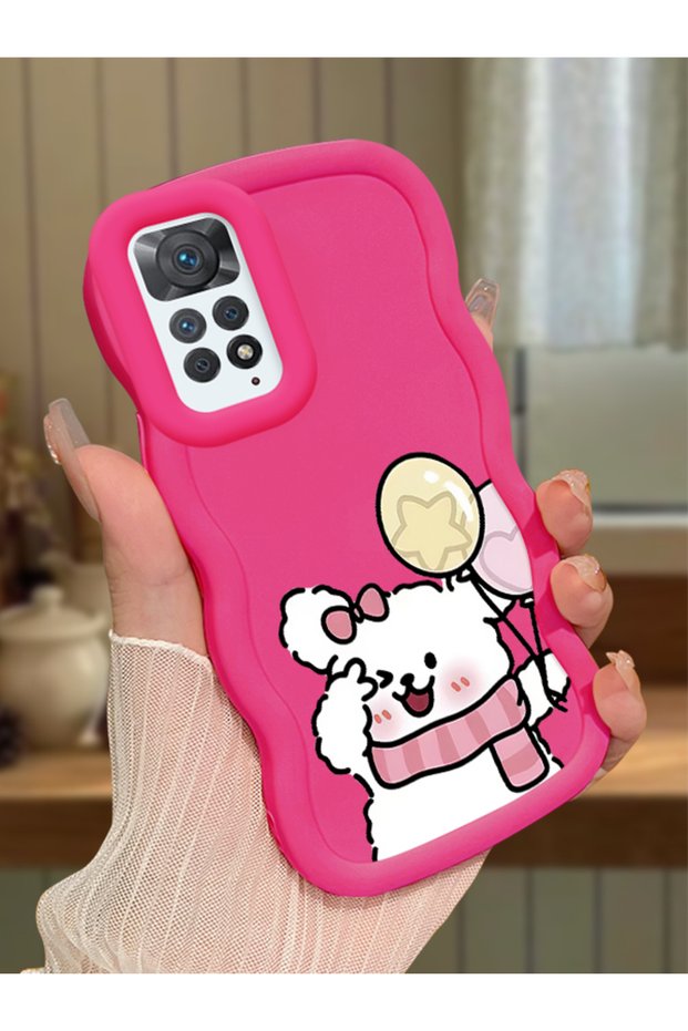 Redmi Note 11 Pro 4g Compatible Case Camera Protector Red Silicone Couple Phone Case Cat Pattern