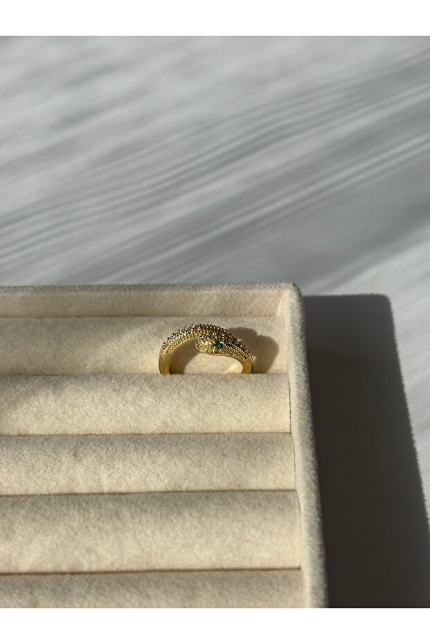 Adjustable Gold Snake Ring - 2