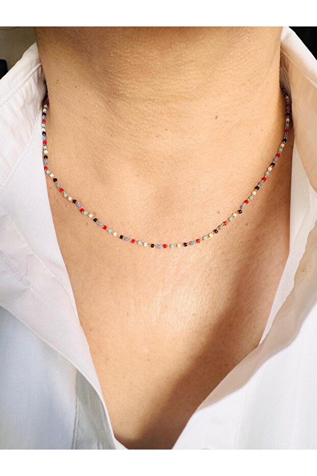 Xuping Minimal Stone Necklace 45 cm