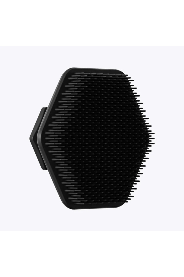 DUTRIEUX Black Men's Silicone Facial Scrubber with Massage Pad Unscented Gentle Beard Skin Care Tool