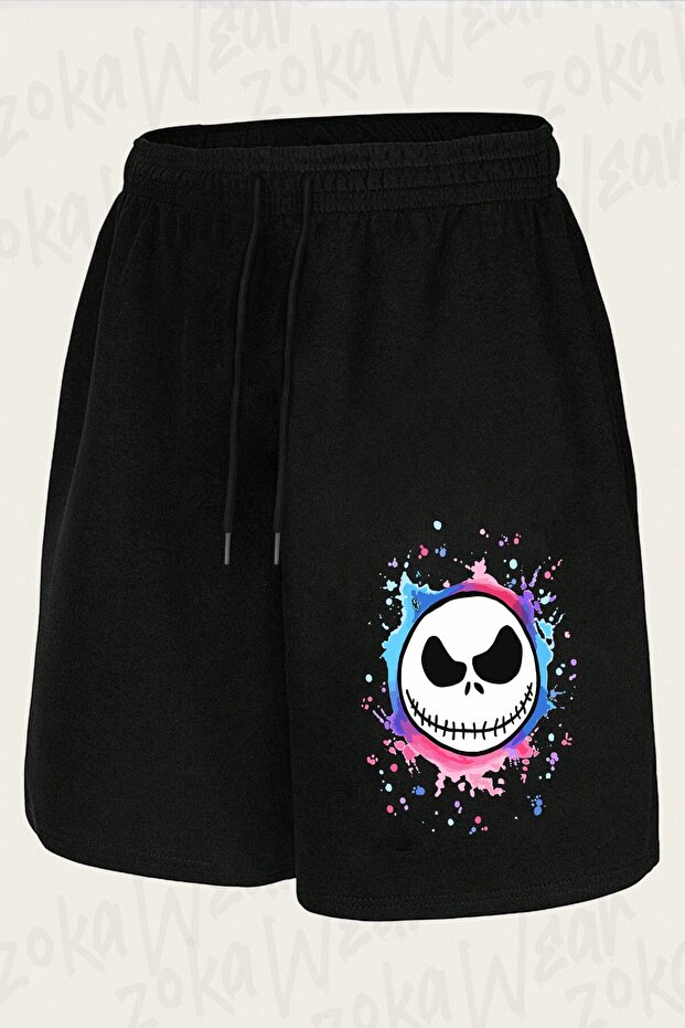 شورت مطبوع بتصميم Nightmare Before Christmas للجنسين