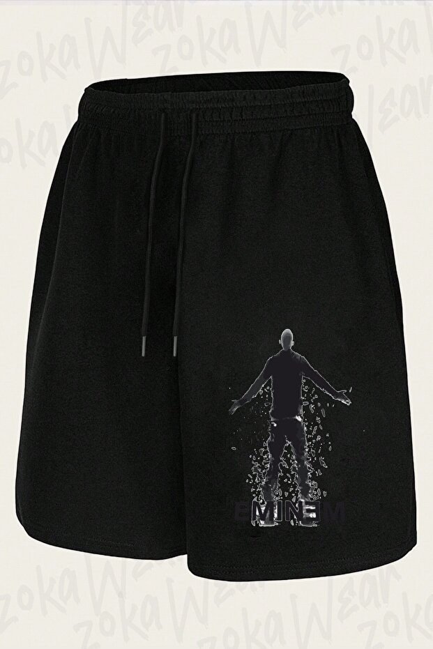 Unisex Eminem Design Printed Shorts