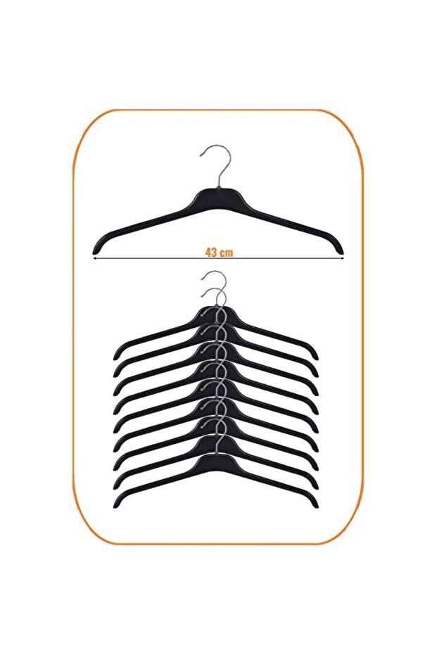 Practical Plastic Garment Hanger, Ideal Solution for T-Shirts and Shirts