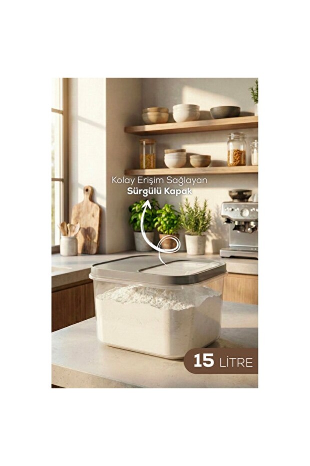 15 Liter Multi-Purpose Storage Container with Sliding Lid