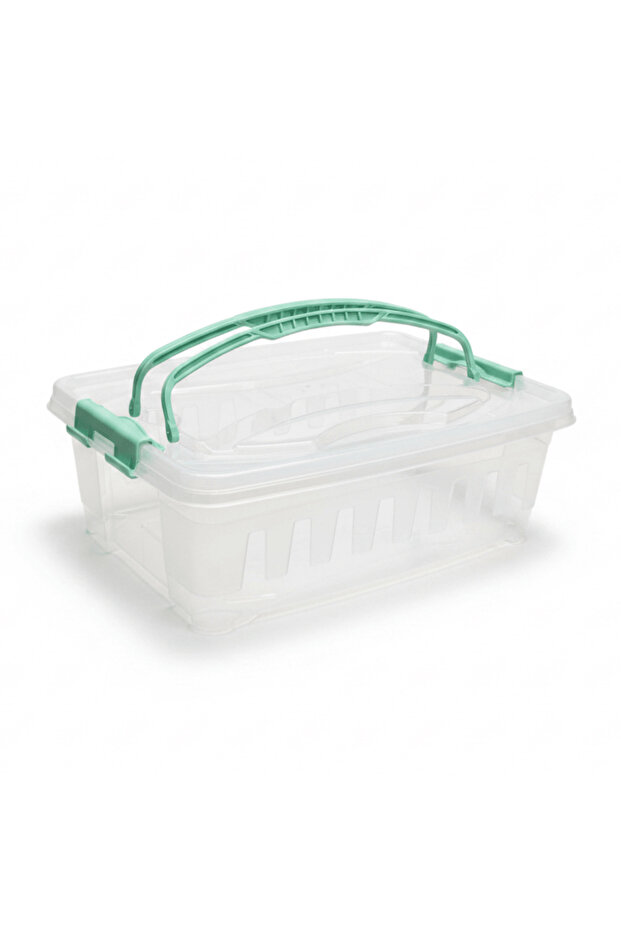 Rectangular Storage Box with Lid & Handle – 9 Ltr | 380×270×125 mm | Transparent