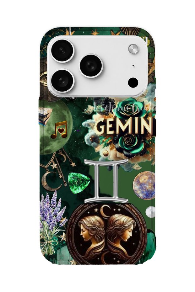 iPhone 17 Pro Max Compatible Printed Transparent Phone Case | Collection: Zodiacmuse Celestia