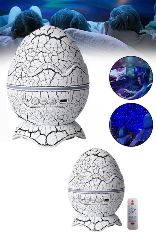 Egg Looking Table and Night Light Color Changing Projector