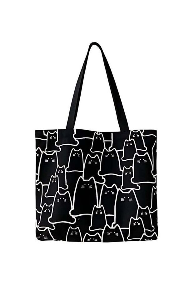 Girls' Cute Shopping Bag in Japanese and Korean style, Women's Large-capacity Shoulder Bag Side Bag Carry Bag