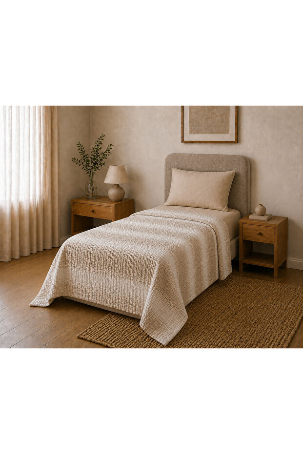 Daily 100% Cotton Muslin Pique 4 Layer Single Pique 170X220 cm