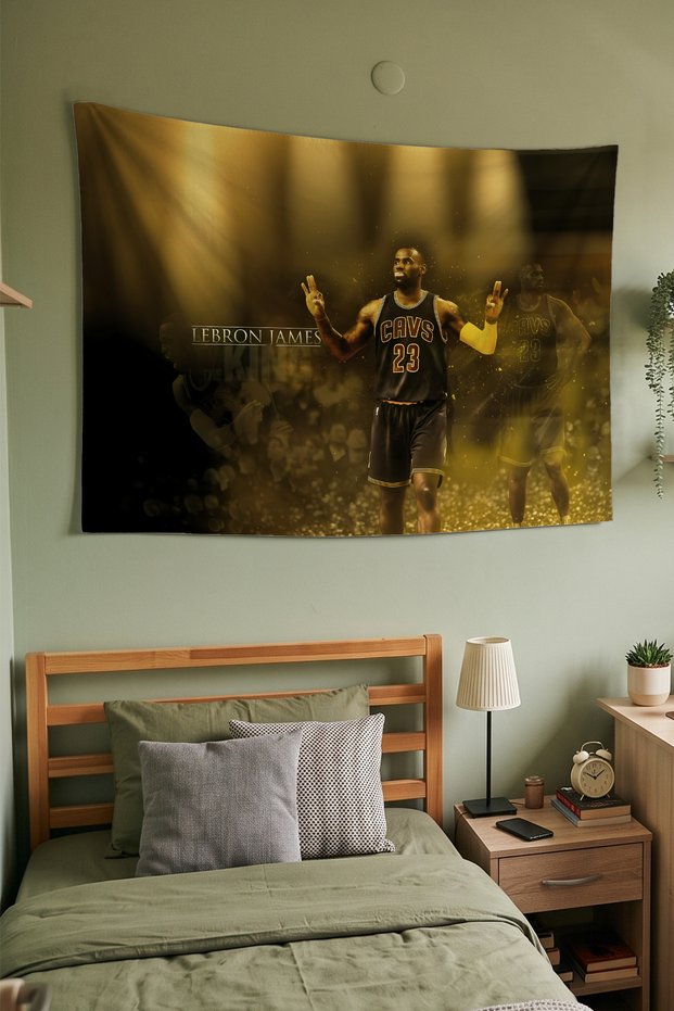 Lebron James Wall Covering – Modern Decorative Quality Fabric Tapestry Wall Tapestry