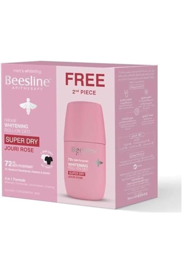 Natural Whitening Roll On Deodorant Super Dry Jouri Rose 2x50ML (1+1 Free)