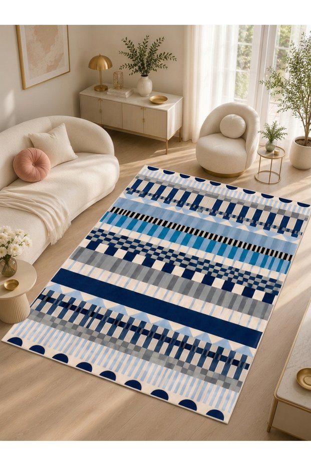 Sdt Traditional Patterned Modern Woven Base Decorative Carpet Sdtamor2576