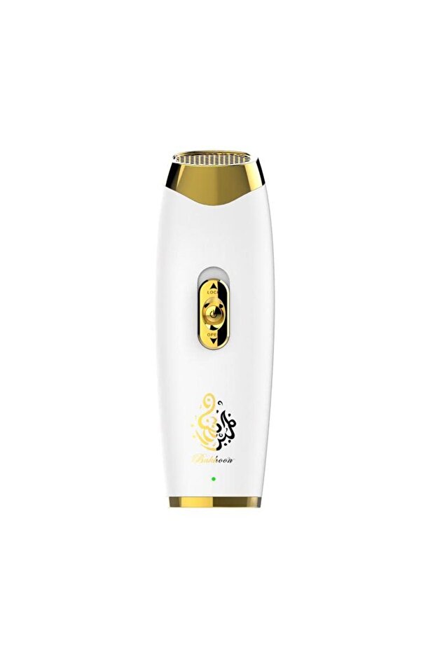 Portable B11 Handheld Incense Burner – Aromatherapy & Arabic Design in White & Gold