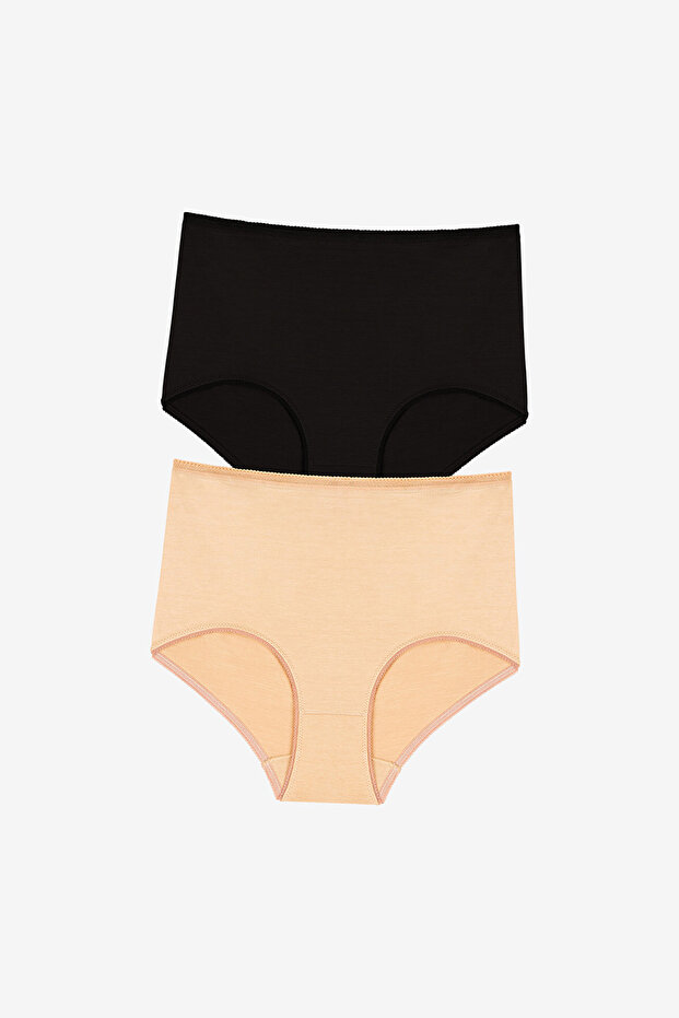 Women Maxi Slip Black 2-Pack Briefs