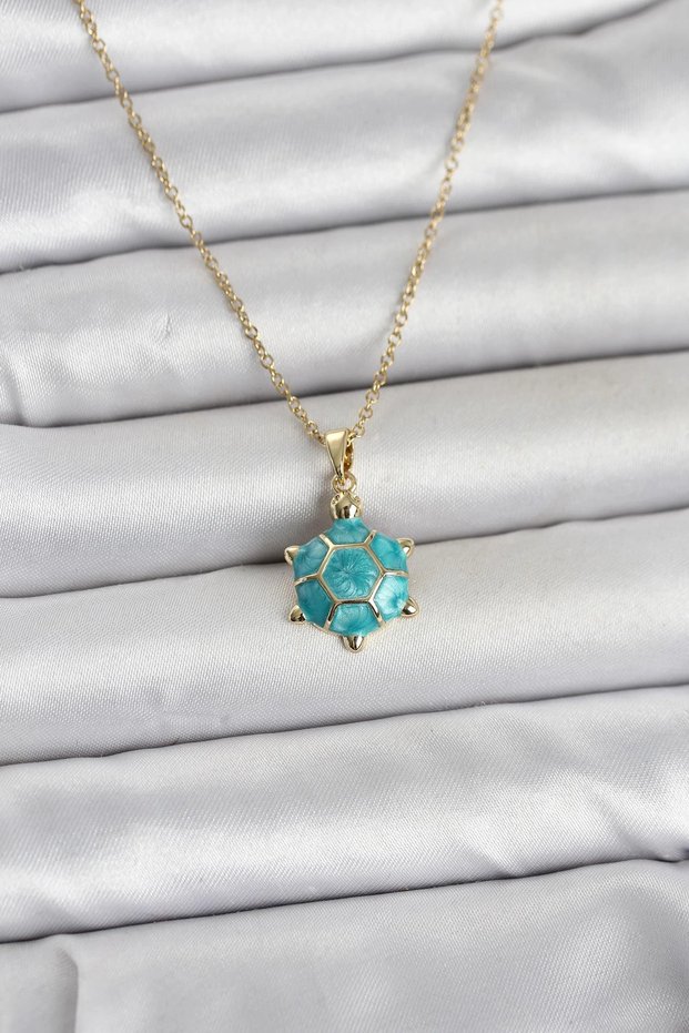 316L Steel Chain Gold Color Turtle Model Women's Necklace