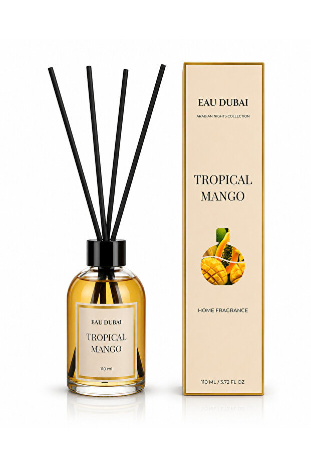 Room fragrance diffuser, Tropical Mango, Reed diffuser, 110 ml - 1