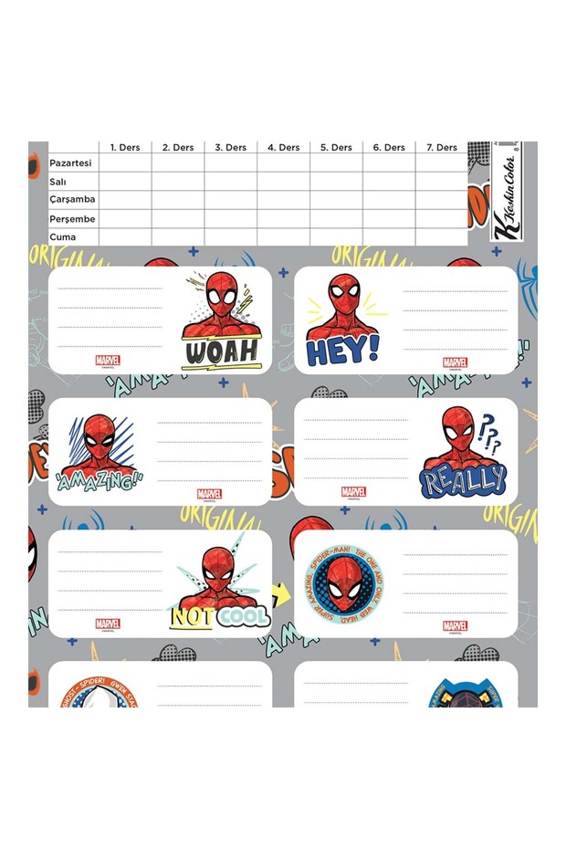 Sharp 220130-06 spider-man lesson program 3-pack label
