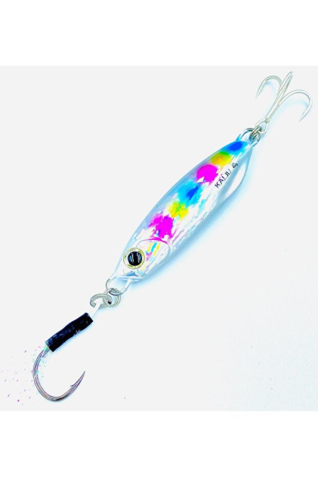 Clown Silver Kaiju Jig - 40G Weights, Extra Sharp Bkk Hook, 10 Mesmerizing Colors