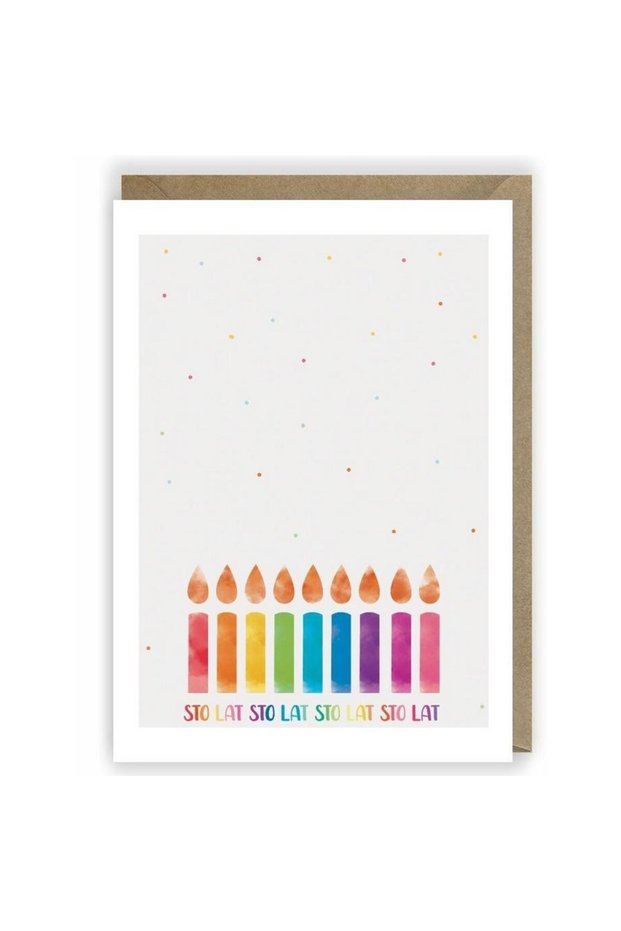 Felicitare A6 multicolor cu plic set