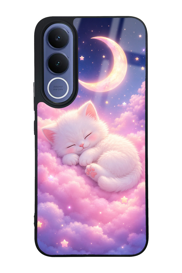 Vivo V70 Fe Moonlit Dream Kitten Design Glossy Phone Case