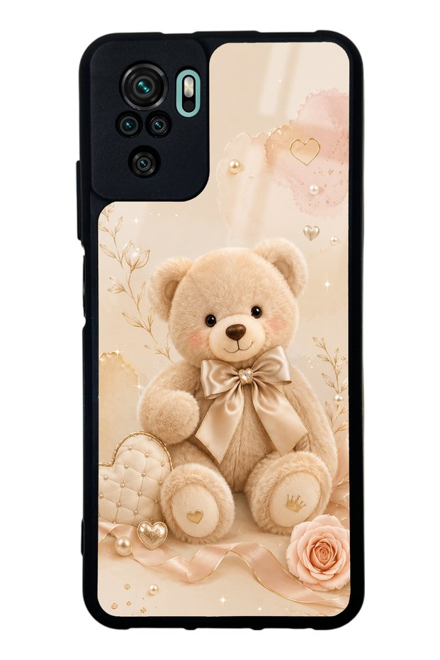 Xiaomi Redmi Note 10 Pearl Teddy Design Glossy Phone Case